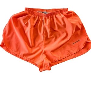 B.O.A Women's Split Trainer Running Shorts, Neon Sunkiss (Orange), Size Medium